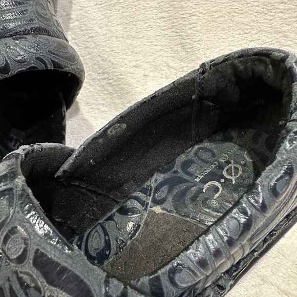 BOC Born Concept Peggy Paisely Clogs Embossed Slip On Blue BC4630 Women Size 7 - Picture 12 of 14